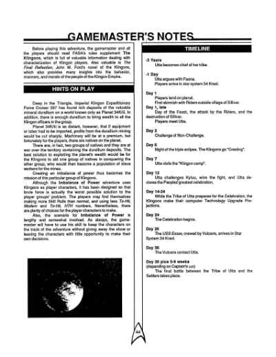 Star Trek RPG: An Imbalance of Power (FASA 2220)