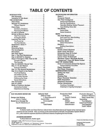 Star Trek RPG: Old Soldiers Never Die (FASA 2221)