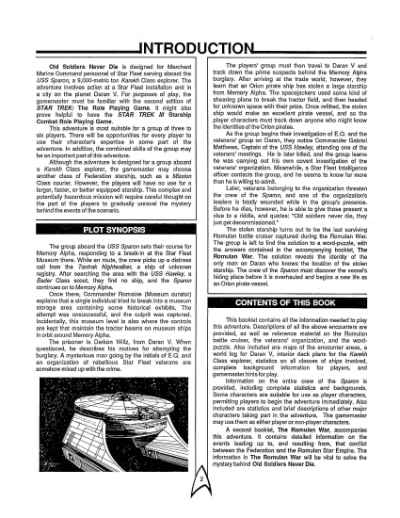 Star Trek RPG: Old Soldiers Never Die (FASA 2221)