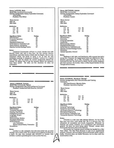 Star Trek RPG: Old Soldiers Never Die (FASA 2221)