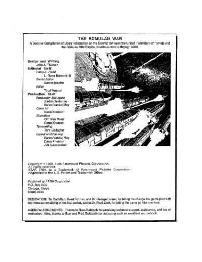 Star Trek RPG: The Romulan War (FASA 2221)