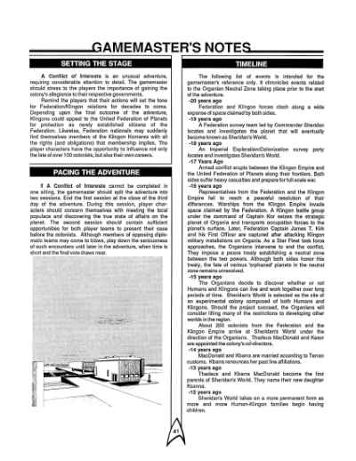 Star Trek RPG: Conflict of Interests (FASA 2222)