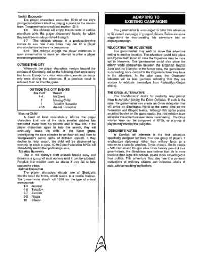 Star Trek RPG: Conflict of Interests (FASA 2222)