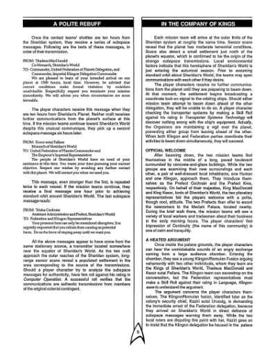 Star Trek RPG: Conflict of Interests (FASA 2222)