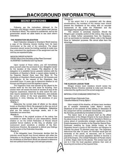 Star Trek RPG: Conflict of Interests (FASA 2222)