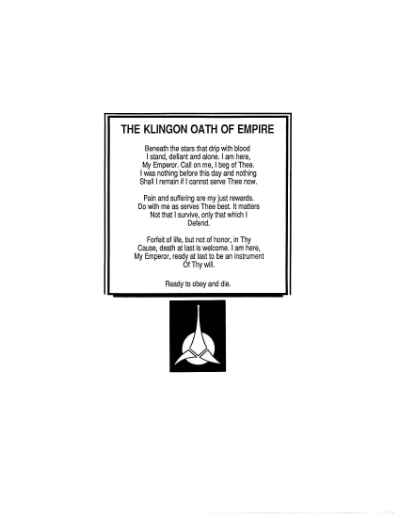 Star Trek RPG: Klingon Intelligence Briefing (FASA 2222)