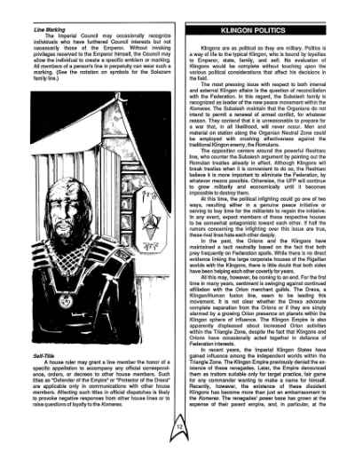 Star Trek RPG: Klingon Intelligence Briefing (FASA 2222)