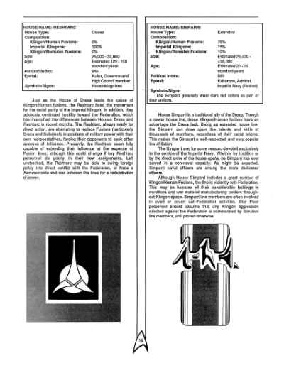 Star Trek RPG: Klingon Intelligence Briefing (FASA 2222)