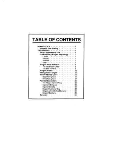 Star Trek RPG: Klingon Intelligence Briefing (FASA 2222)