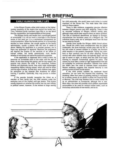 Star Trek RPG: Klingon Intelligence Briefing (FASA 2222)