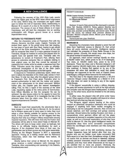 Star Trek RPG: The Dixie Gambit (FASA 2223)