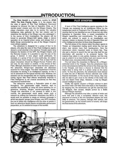 Star Trek RPG: The Dixie Gambit (FASA 2223)