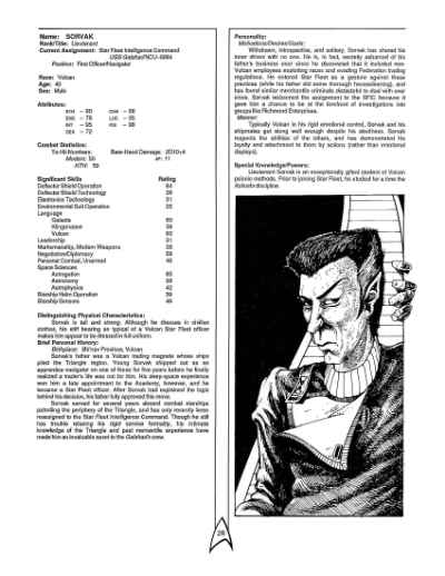 Star Trek RPG: The Dixie Gambit (FASA 2223)