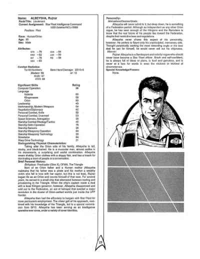 Star Trek RPG: The Dixie Gambit (FASA 2223)