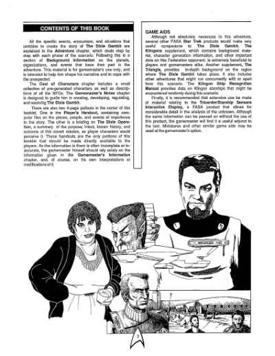 Star Trek RPG: The Dixie Gambit (FASA 2223)