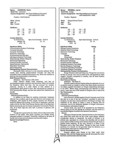 Star Trek RPG: The Dixie Gambit (FASA 2223)