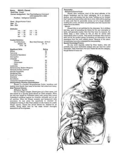 Star Trek RPG: The Dixie Gambit (FASA 2223)