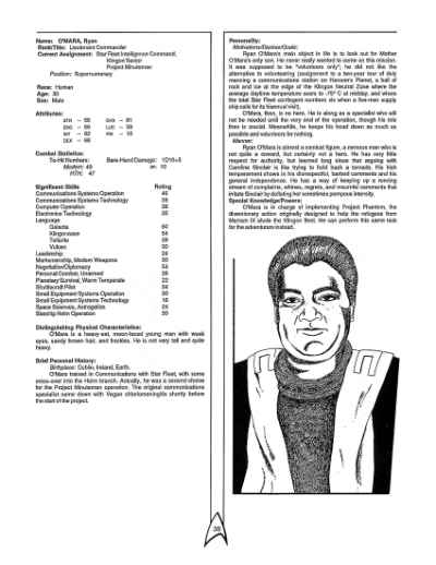 Star Trek RPG: The Dixie Gambit (FASA 2223)