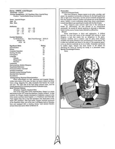 Star Trek RPG: The Dixie Gambit (FASA 2223)