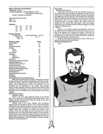 Star Trek RPG: The Dixie Gambit (FASA 2223)