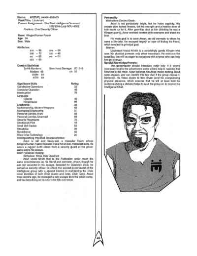 Star Trek RPG: The Dixie Gambit (FASA 2223)