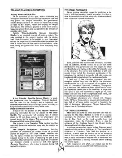 Star Trek RPG: The Dixie Gambit (FASA 2223)