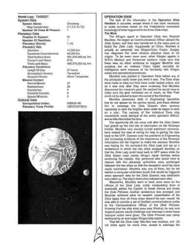 Star Trek RPG: The Dixie Gambit (FASA 2223)