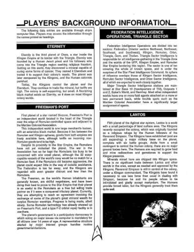 Star Trek RPG: The Dixie Gambit (FASA 2223)