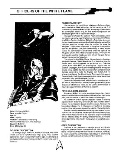Star Trek RPG: The White Flame (FASA 2225)