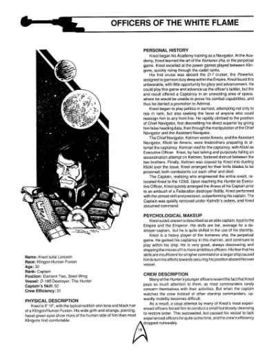 Star Trek RPG: The White Flame (FASA 2225)