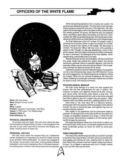 Star Trek RPG: The White Flame (FASA 2225)