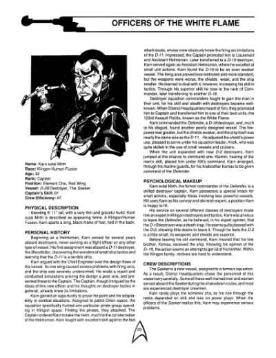 Star Trek RPG: The White Flame (FASA 2225)