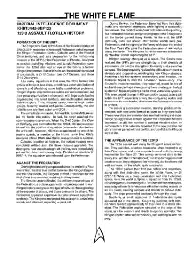 Star Trek RPG: The White Flame (FASA 2225)