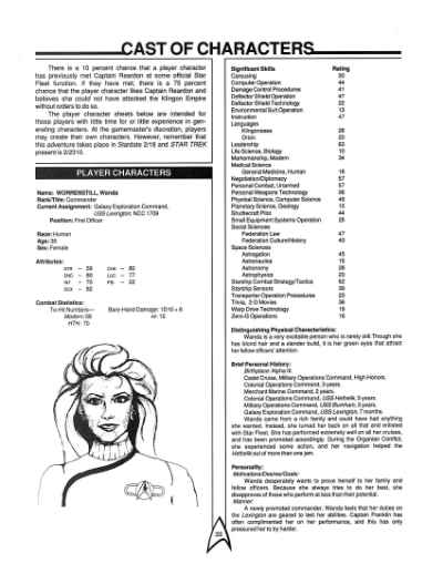 Star Trek RPG: The Strider Incident (2226)