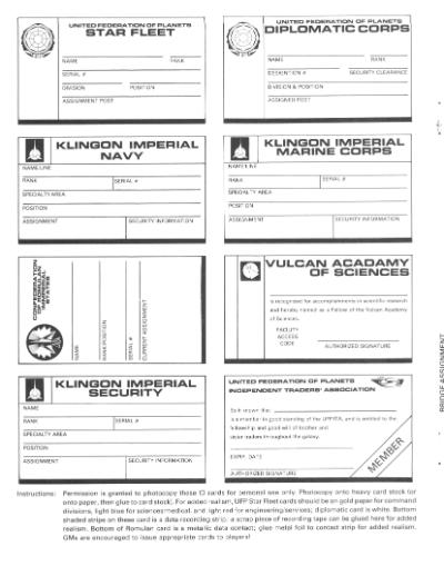 Star Trek RPG: Game Master’s Screen: Star Trek II: The Wrath of Khan (FASA 2802)