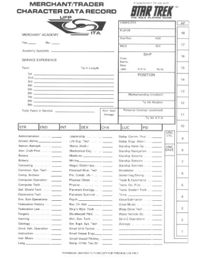 Star Trek RPG: Game Master’s Screen: Star Trek II: The Wrath of Khan (FASA 2802)