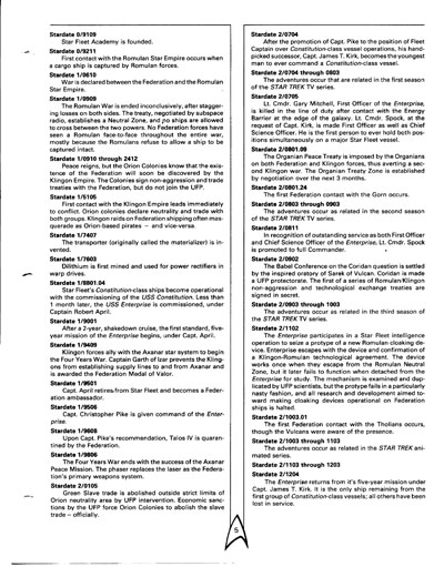 FASA Star Trek III Sourcebook Update