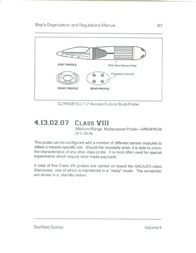 Galileo Class Starcruiser Ship's Organization and Regulations Manual