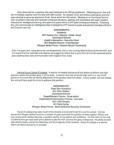 Klingon Covert Operations Manual