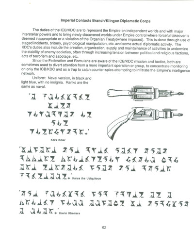 Klingon Covert Operations Manual