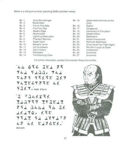Klingon Covert Operations Manual