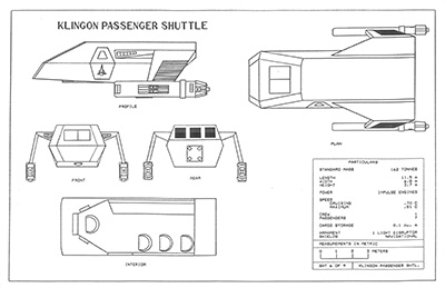 Stephen Arenburg's Shuttles and Small Craft General Plans