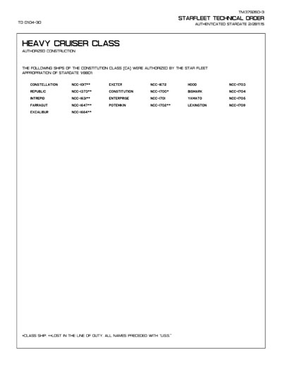 Star Fleet Ships of the FASA Role-Playing Game (Datapack 01)