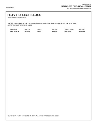 Star Fleet Ships of the FASA Role-Playing Game (Datapack 01)