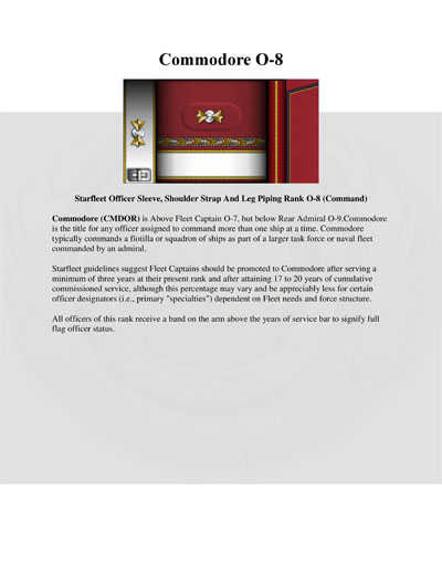 Starfleet Rank Identification and Rate Requirements Recognition Manual