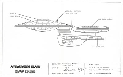 Ambassador Class Heavy Cruiser - General Plans