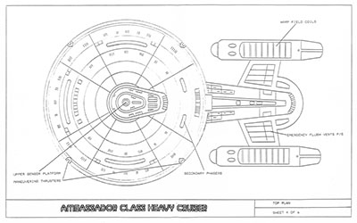Ambassador Class Heavy Cruiser - General Plans
