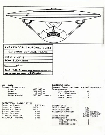 Ambassador Class Starship - U.S.S. Churchill NCC-41056