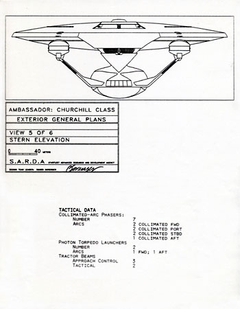 Ambassador Class Starship - U.S.S. Churchill NCC-41056