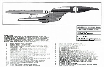 Ambassador Class Starship - U.S.S. Churchill NCC-41056